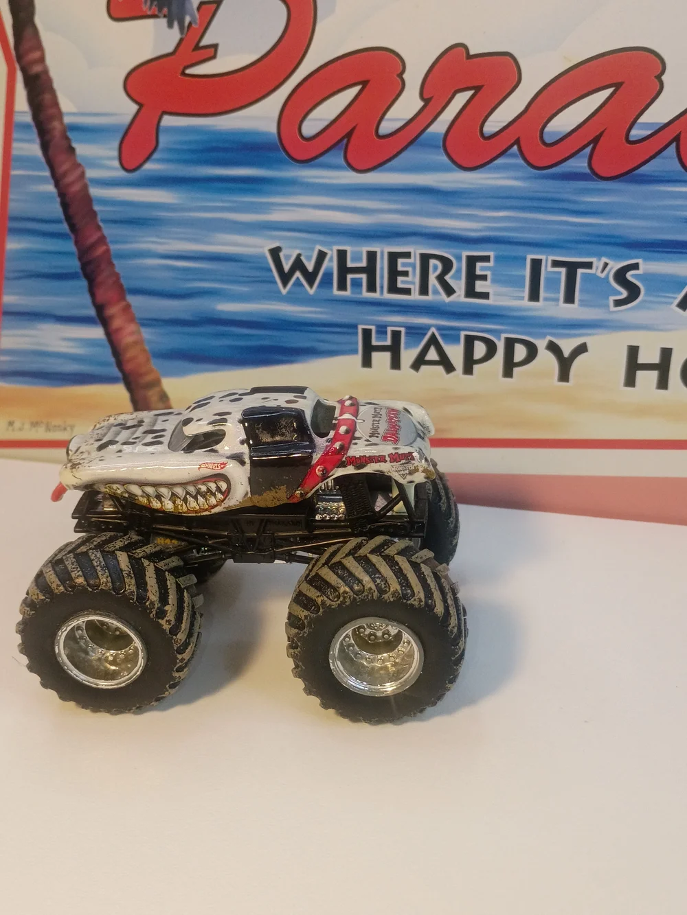 Hot Wheels Monster Jam Mutt Dalmatian 1/64 Scale Loose